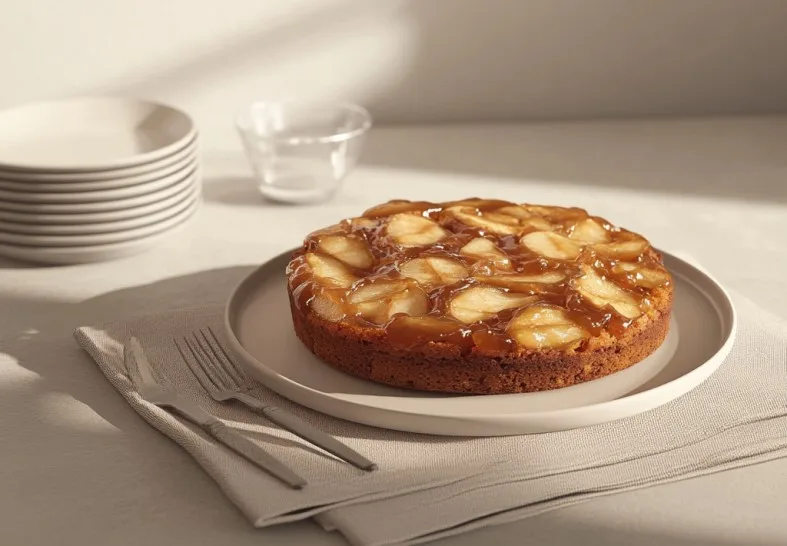 vegan upside down apple cake recipe