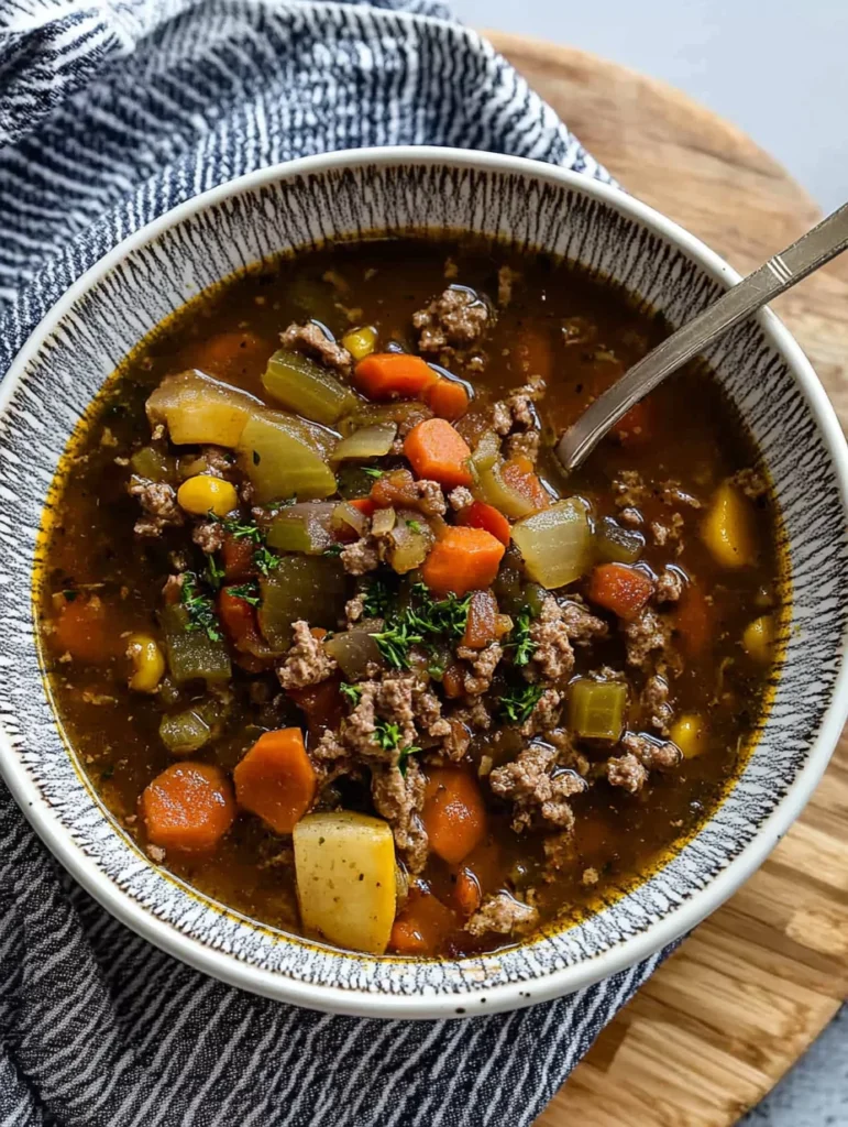 Cowboy Hamburger Soup