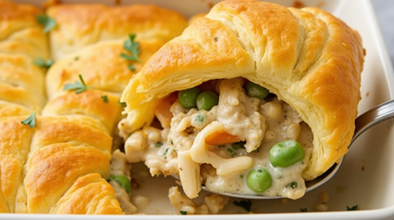chicken pot pie recipe with crescent rolls