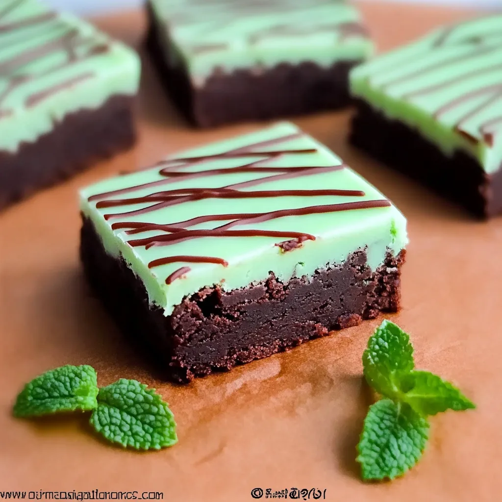 Irish Mint Brownies
