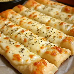 Homemade Cheesy Breadsticks