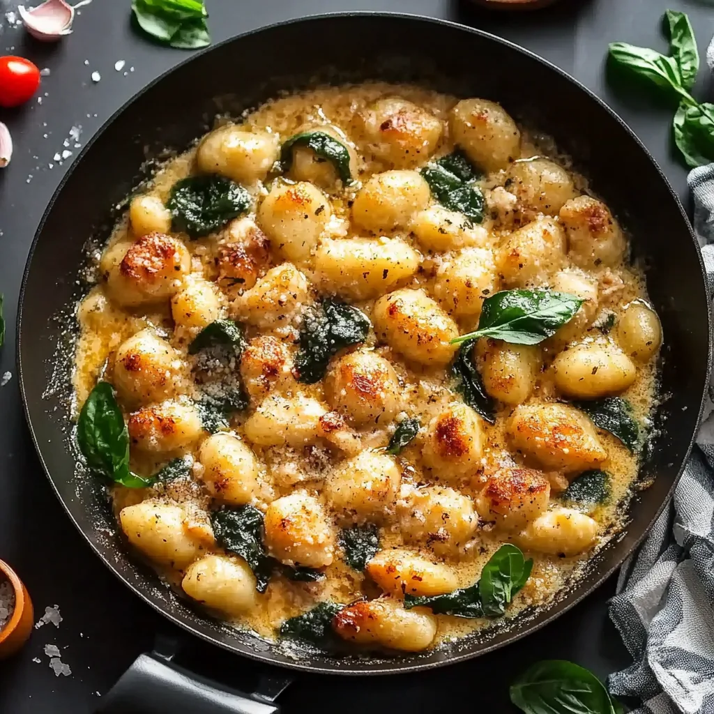 Garlic Chicken Gnocchi Skillet