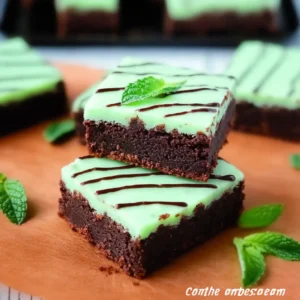 Irish Mint Brownies