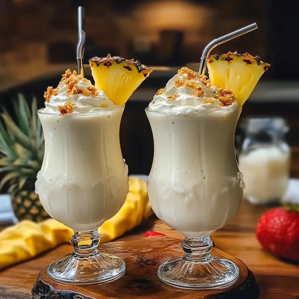 Pina Colada Milkshakes