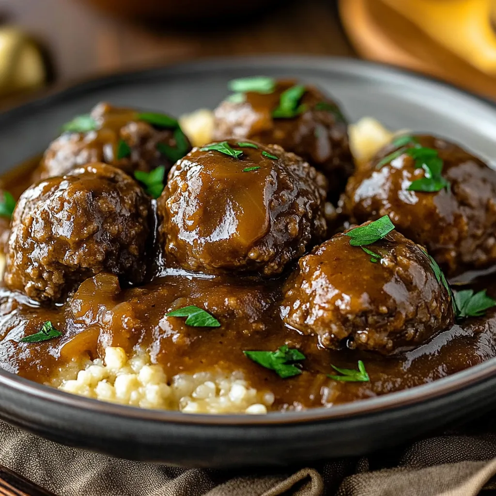 Salisbury Steak Meatballs