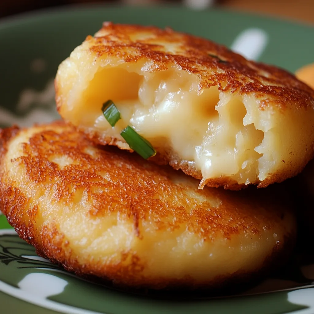 Cheesy potato pancakes