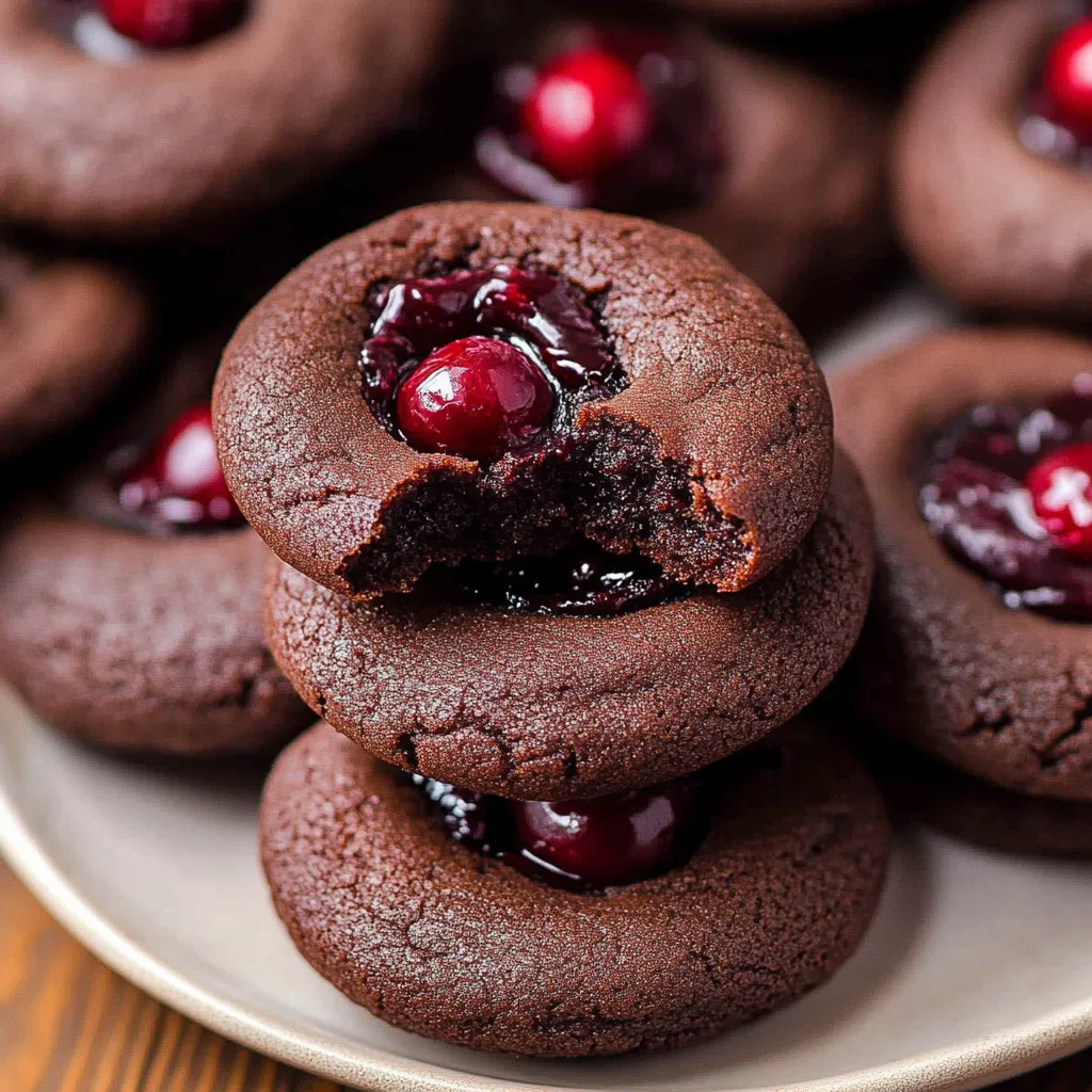Chocolate Cherry Cookies