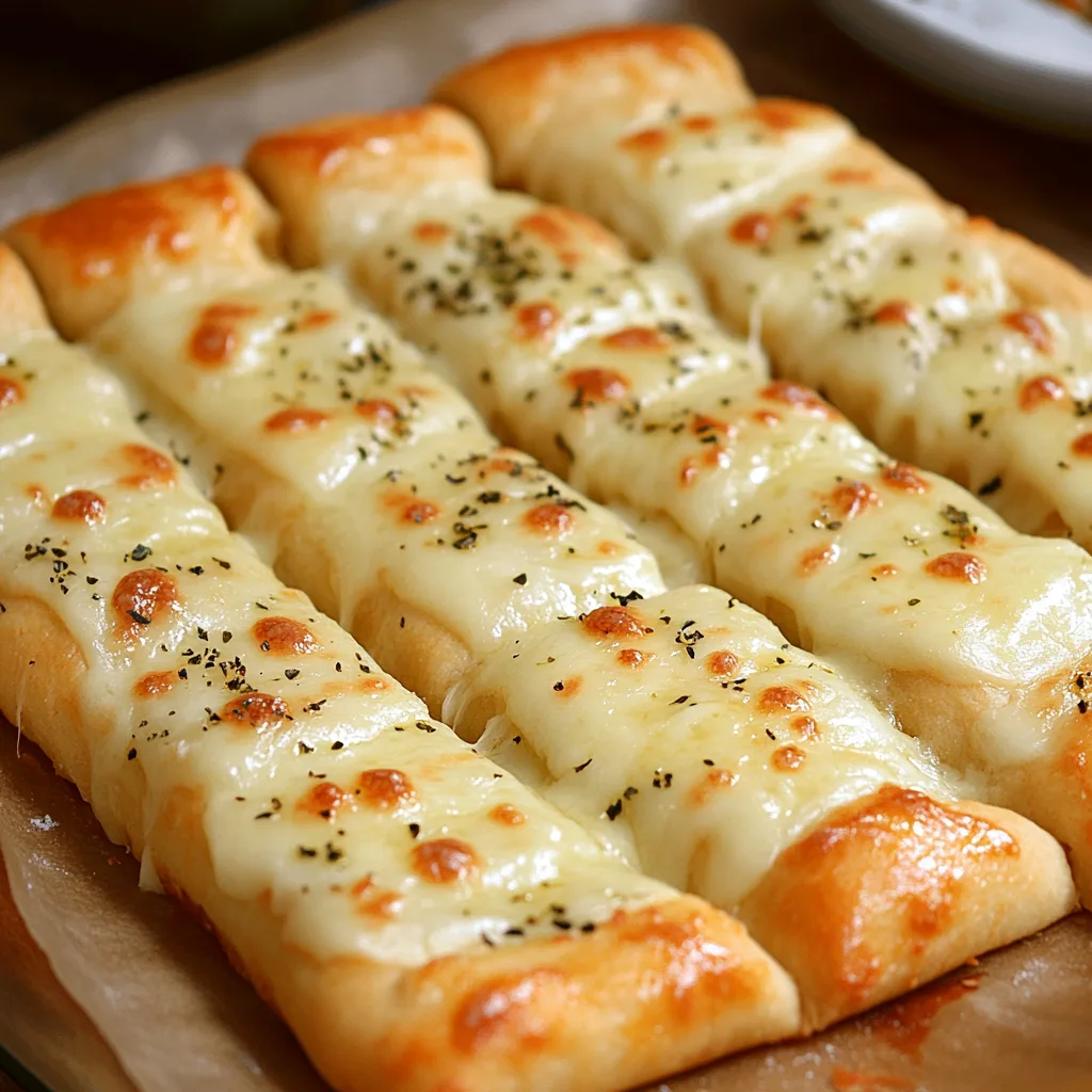 Homemade Cheesy Breadsticks