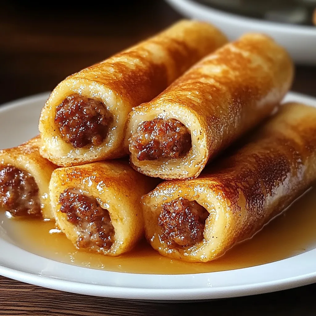 Sausage French Toast Roll-Ups