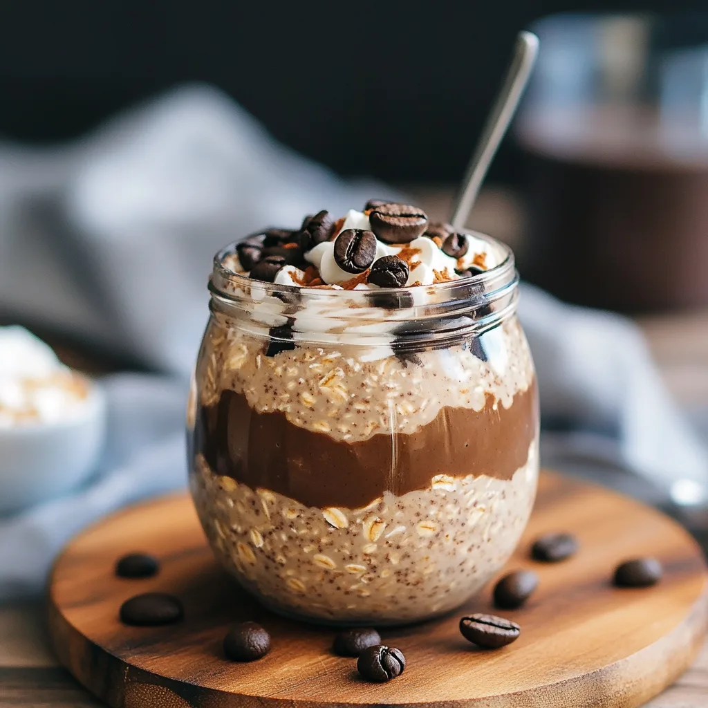 Mocha Coffee Cake Overnight Oats