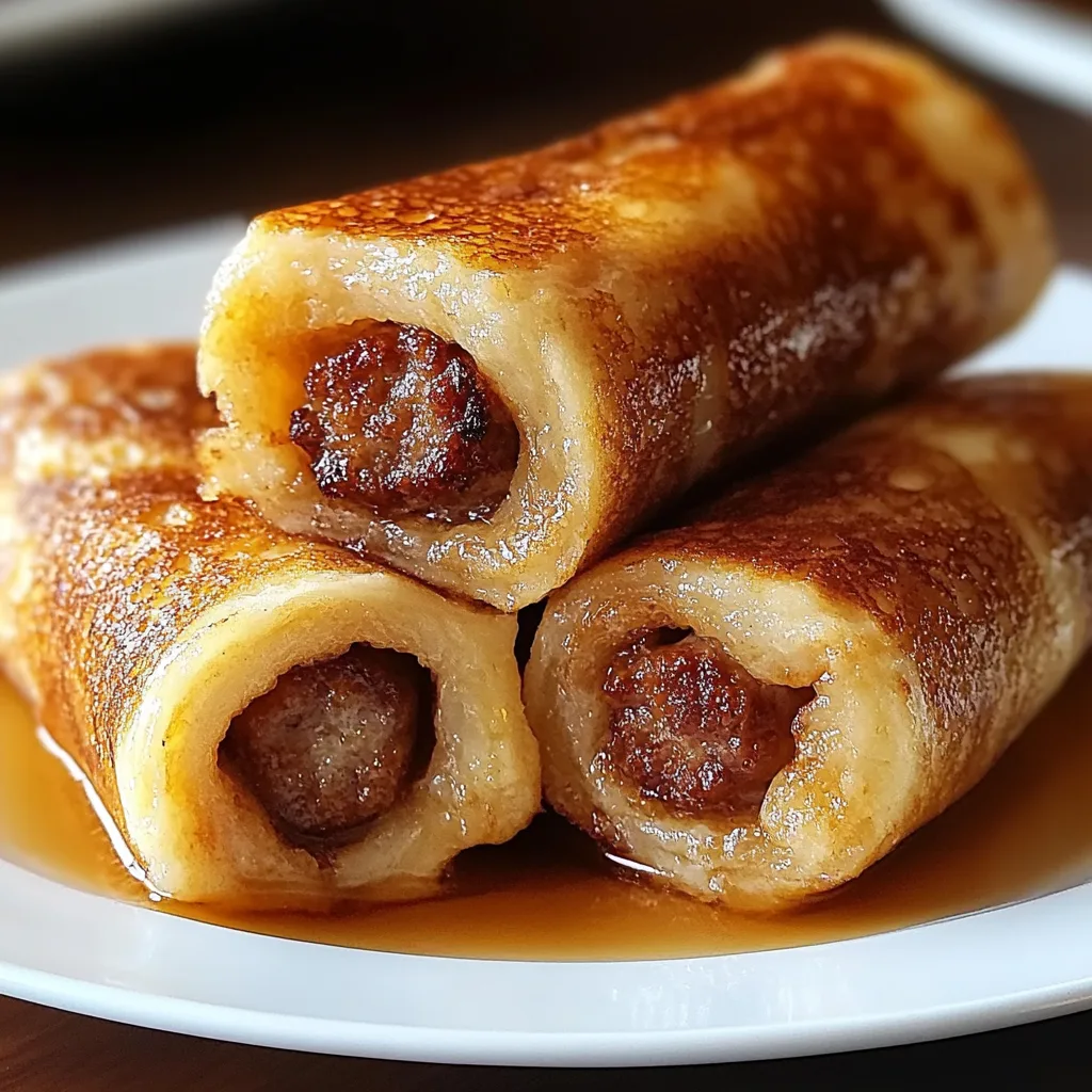 Sausage French Toast Roll-Ups