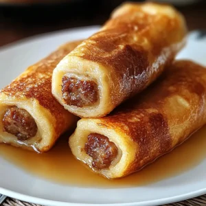 Sausage French Toast Roll-Ups