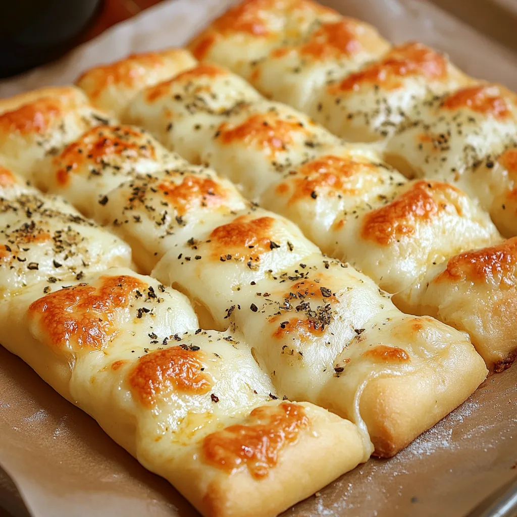 Homemade Cheesy Breadsticks