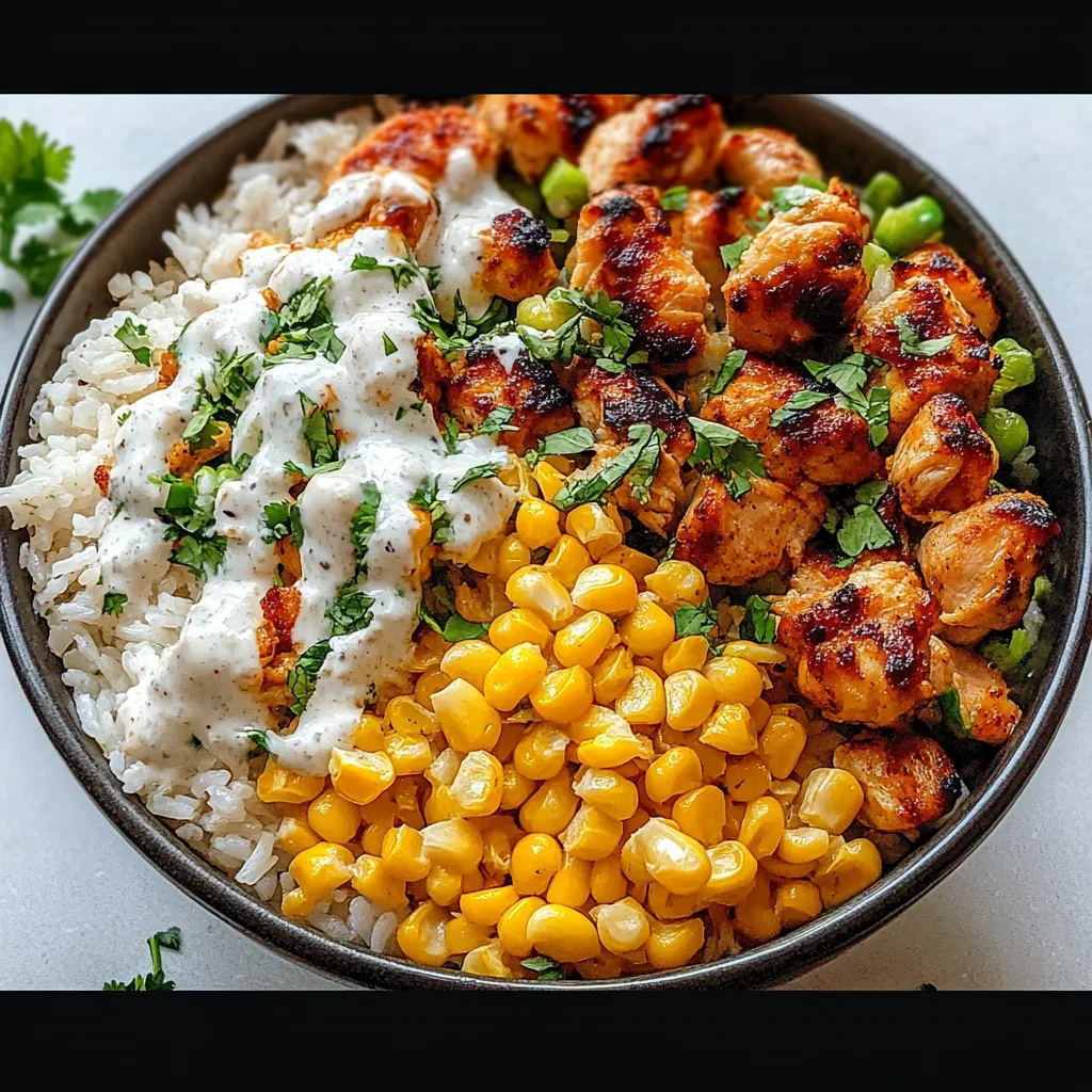 Street Corn Chicken Rice Bowl