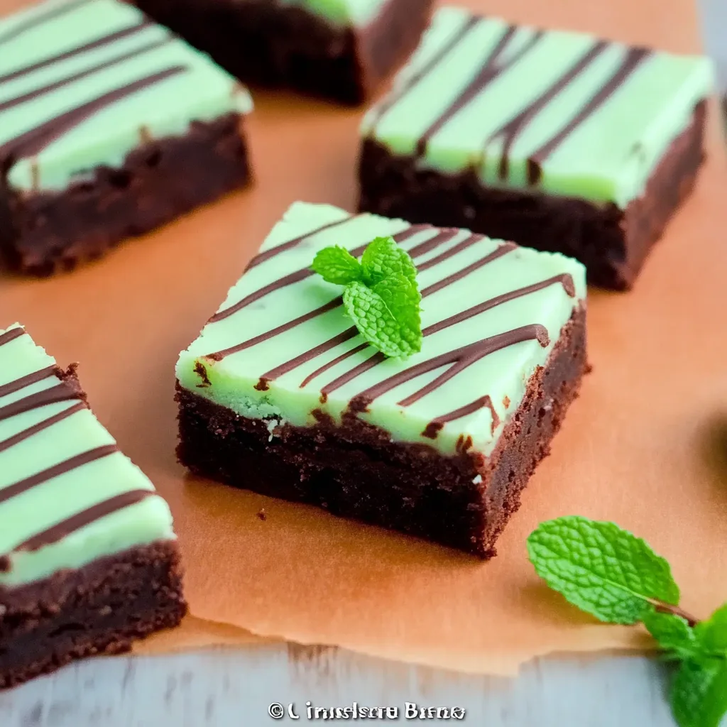 Irish Mint Brownies