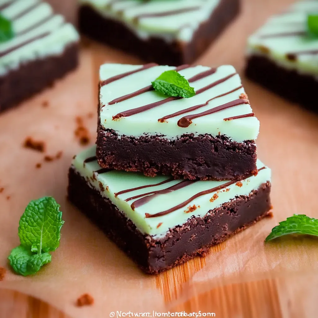 Irish Mint Brownies