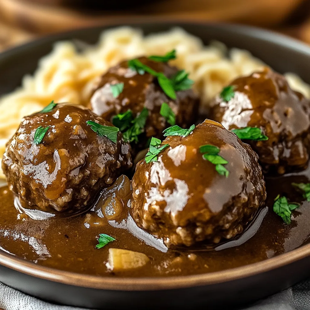 Salisbury Steak Meatballs