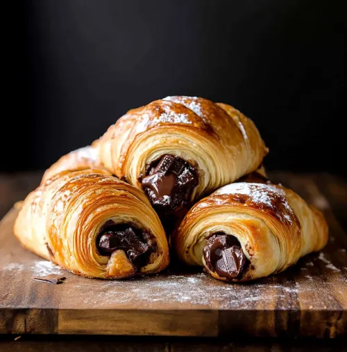 Homemade Chocolate Croissants