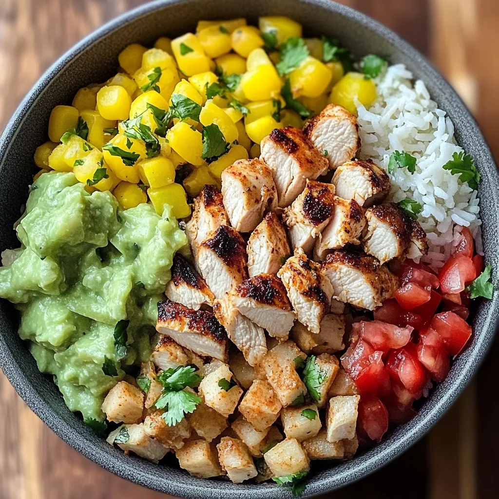 Grilled Chicken Burrito Bowls with Rice