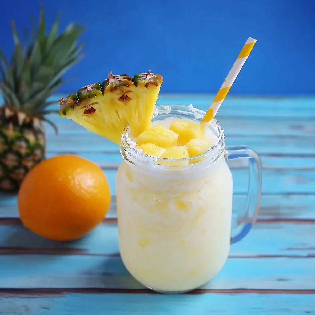 Orange Pineapple & Coconut Mocktail